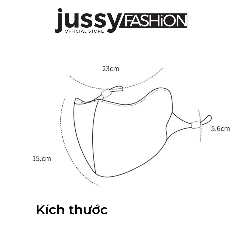 Khẩu Trang Vải Chống Nắng Tia UV UPF 50+ Jussy fashion Sang Chảnh Thoáng Mát Dễ Phối Đồ Unisex Nam Nữ Đều Thích Hợp