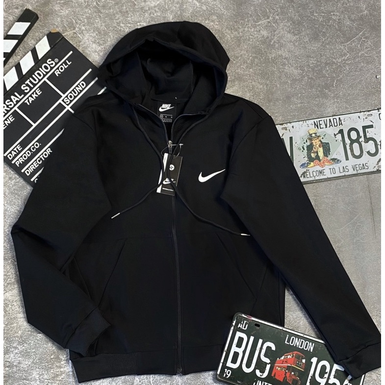 Áo Khoác Thun Umi Cao Cấp Dày Dặn, Vải Mềm Mịn Có Mũ Chống Nắng Màu Đen A D I D A S Thể Thao , Thoáng Mát, Không Xù Lông