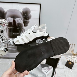 Sandal giọ vs tag đen đế bằng fullbox