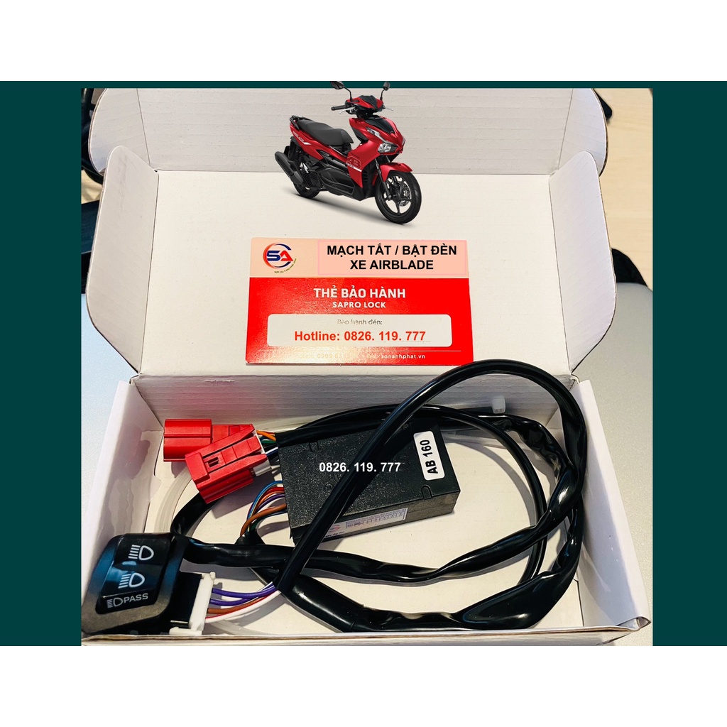 Mạch Tắt Đèn Xe AirBlade  Đời Mới - Hàng Chuẩn - Bảo Hành 1 Năm