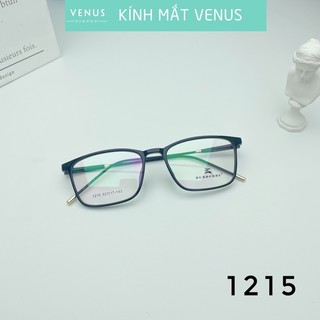 Gọng Kính Cận Nhựa Dẻo VENUS Dáng Mắt Vuông 1215 - Lắp Mắt Cận Theo Yêu Cầu