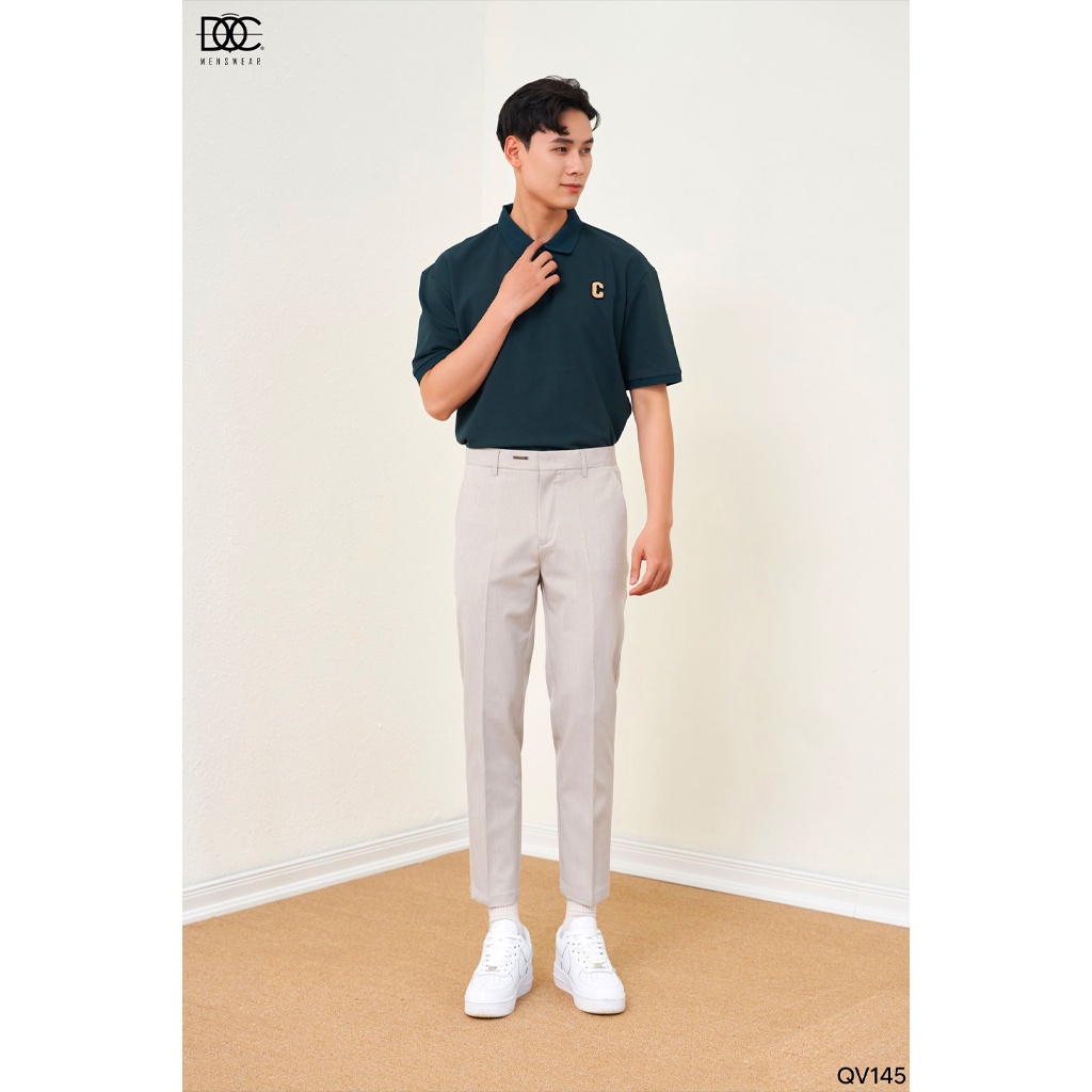 Quần âu nam cao cấp xếp ly Độc menswear vải kate dày chống nhăn form regular dài trên mắt cá chân 2 màu đen xám  - QV145 | BigBuy360 - bigbuy360.vn