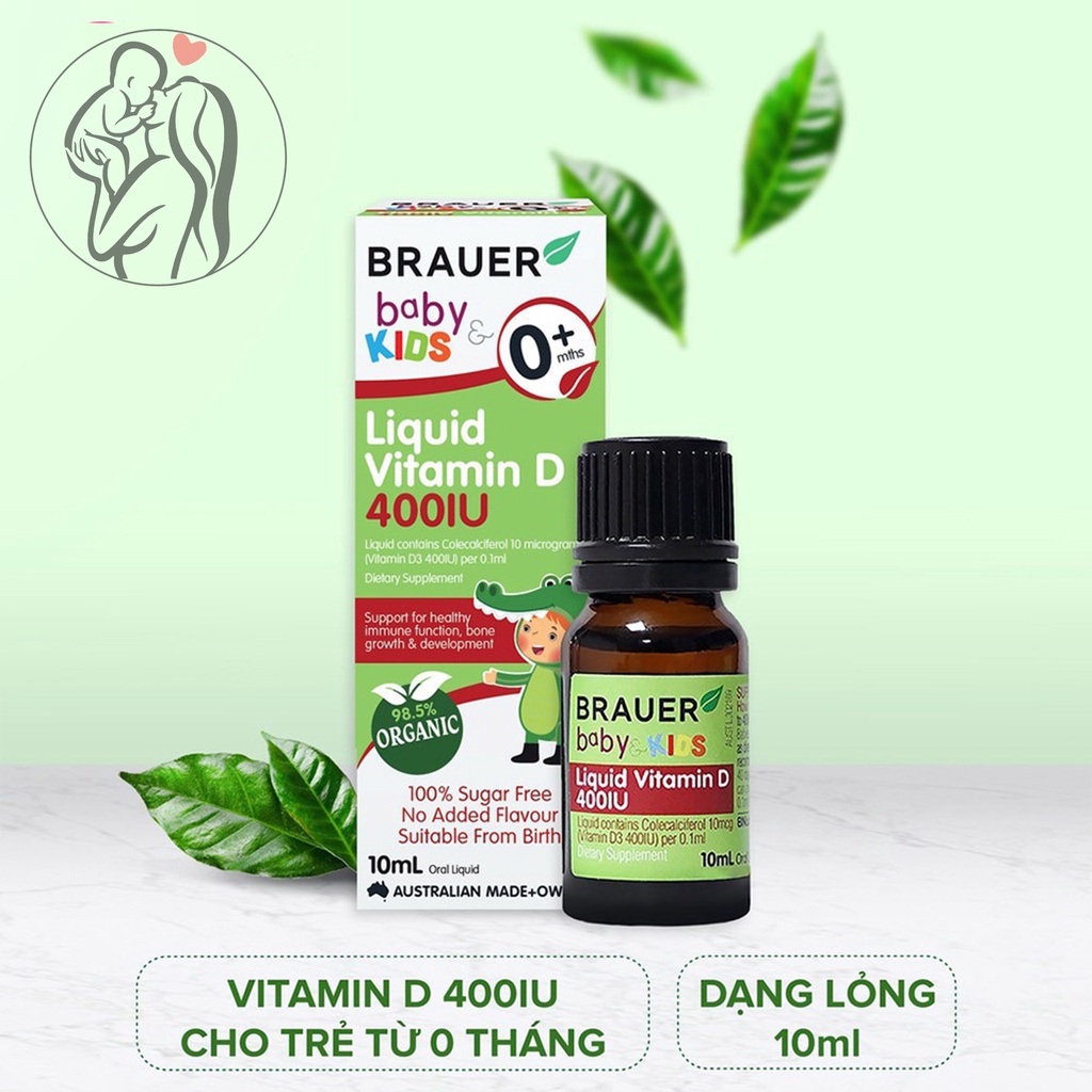Vitamin D Braue 400IU cho trẻ từ sơ sinh 10ml
