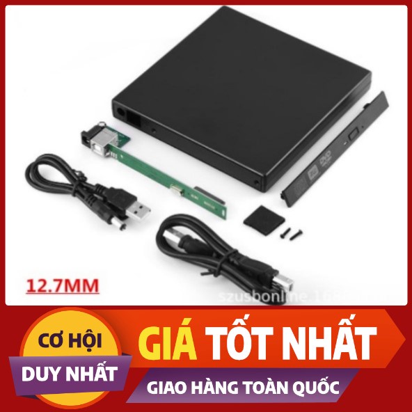 Box DVD chuyển đổi ổ đĩa DVD laptop gắn ngoài qua cổng usb