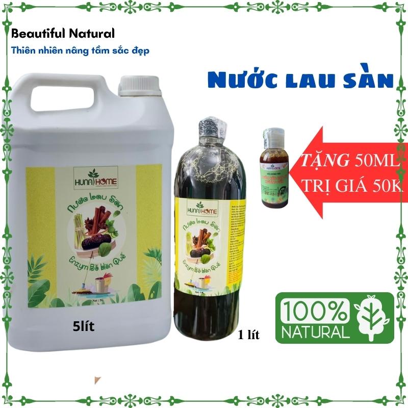 Nước lau sàn nhà từ enzym bồ hòn quế sả, nguyên liệu hữu cơ 100% can 5 lít