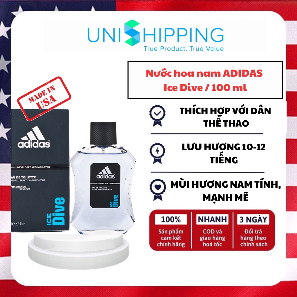 Nước hoa nam ADIDAS Ice Dive chính hãng 100ml Unishop28