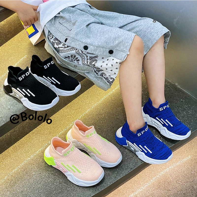 Bololo Giày Sneaker Thiết Kế Mới Thoáng Khí Năng Động Thời Trang Dành Cho Bé