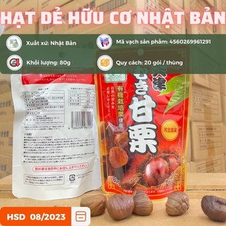 Thùng 20 Gói Hạt Dẻ Hấp Hữu Cơ Nhật