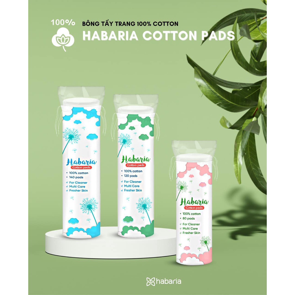 Bông Tẩy Trang Habaria Cotton Pads