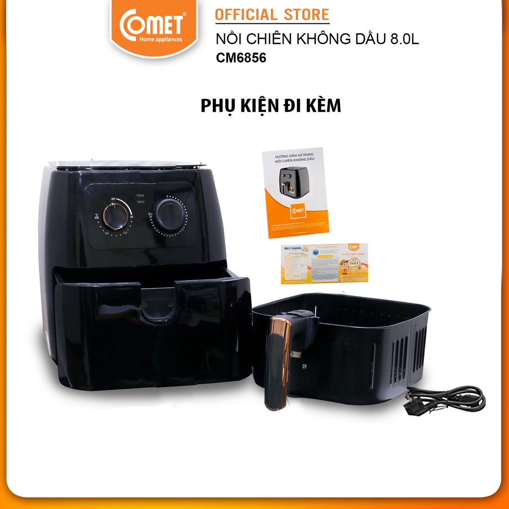 Nồi chiên không dầu 8L COMET - CM6856