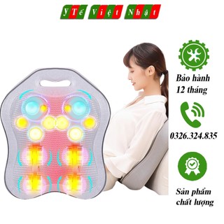Gối massage, máy mát xa lưng, cổ, vai gáy hồng ngoại hỗ trợ giảm đau mỏi cổ vai gáy