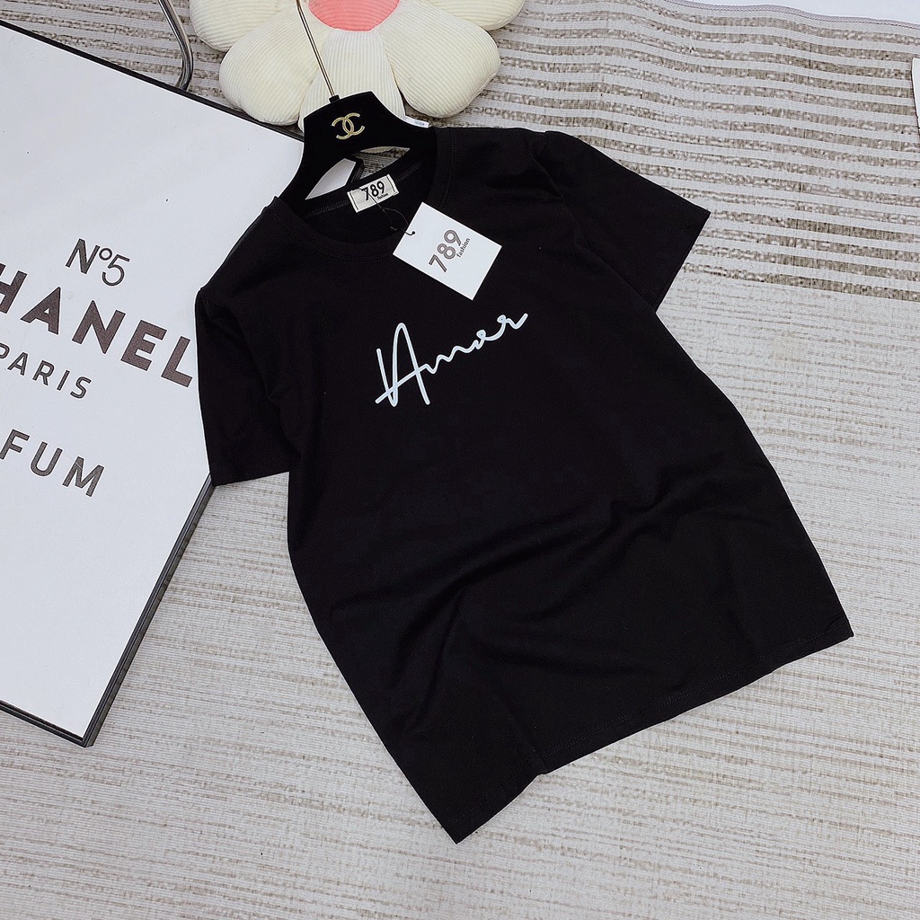 Áo thun thái nữ from vừa cổ tròn chất thun cotton thái AMOR YOHOMI mã AT002 dưới 60kg