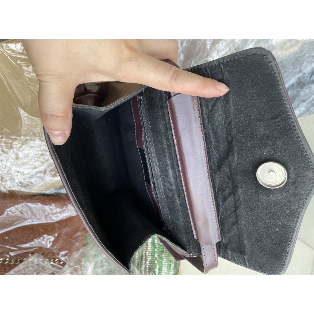 Túi si đeo vai kẹp nách da mộc thơm hiệu Noir của Ireland