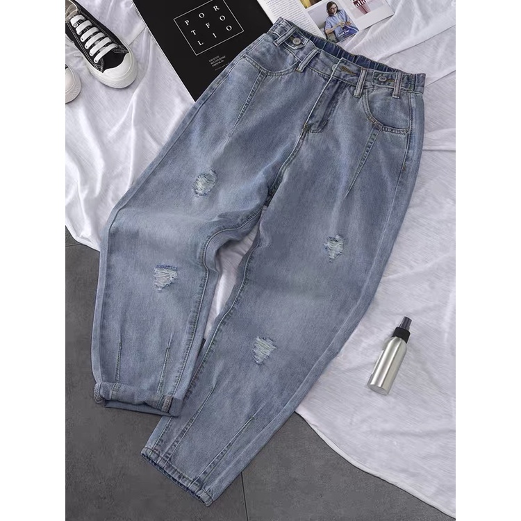 QUẦN JEAN BAGYY RÁCH MAY GẤU - BIGSIZE 50-90KLG