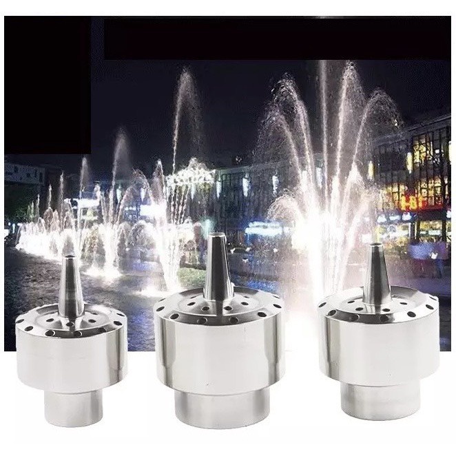 Vòi phun hình bông hoa INOX 21mm Đầu phun hình hoa - Đầu phun nước nghệ thuật tạo hình hoa