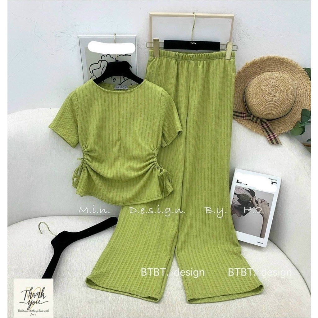 SÉT BỘ THUN GÂN TĂM KIỂU MỚI HÓT HIT RÚT DÂY 2 BÊN CAO CẤP CHẤT MỀM MỊN