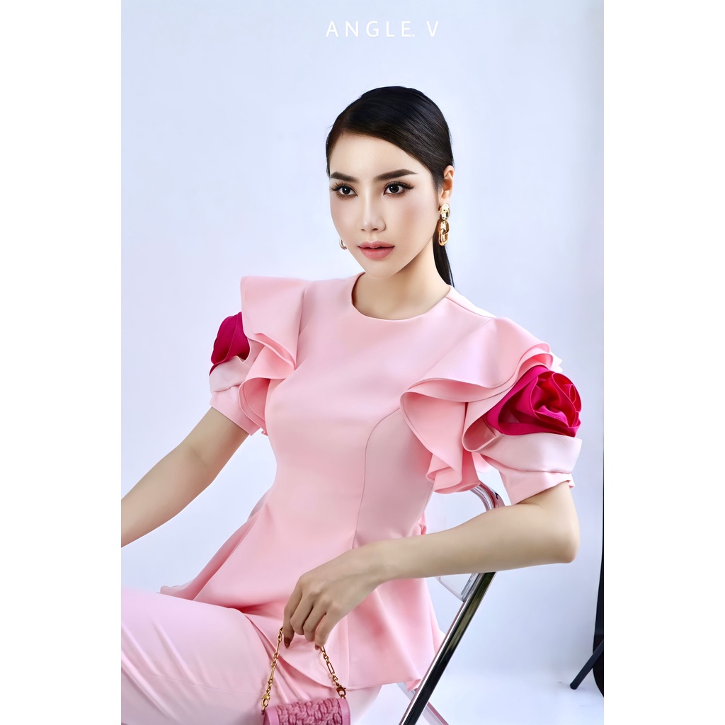 Set hồng tay hoa thiết kế cao cấp - Angel V