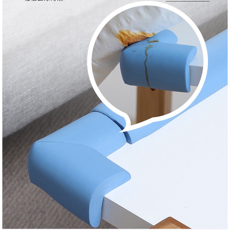 Miếng Mút Xốp Bọc Cạnh Bàn - Bịt Góc Bàn An Toàn Cho Bé tặng kèm băng dính XDCB01 SUVADO