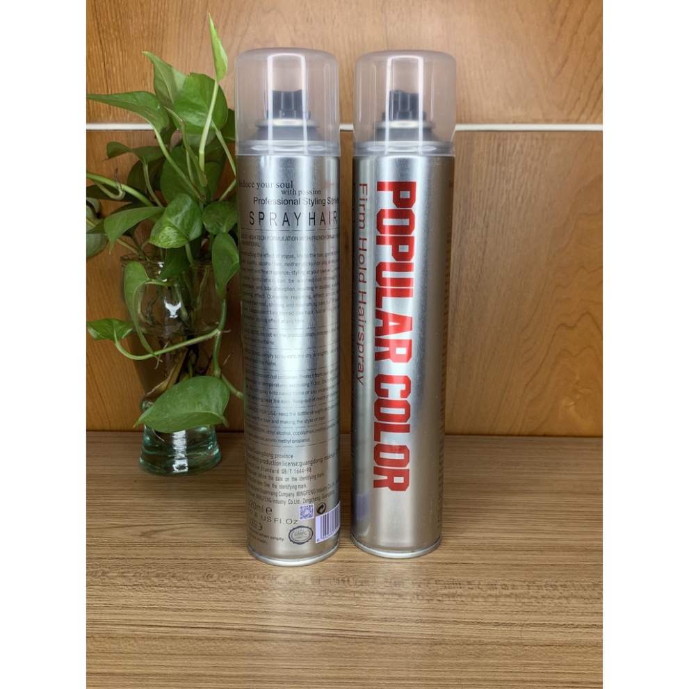 Gôm Xịt Tạo Kiểu Tóc Popular Color 320ml