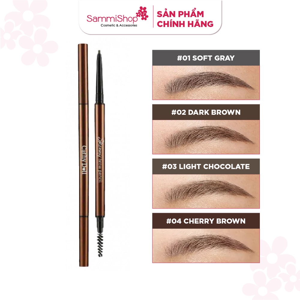 Chì kẻ mày siêu mảnh Cathy Doll Skinny Brow Pencil