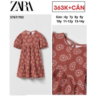 Váy zara auth vợt sale cho bé gái | zara 5767/703