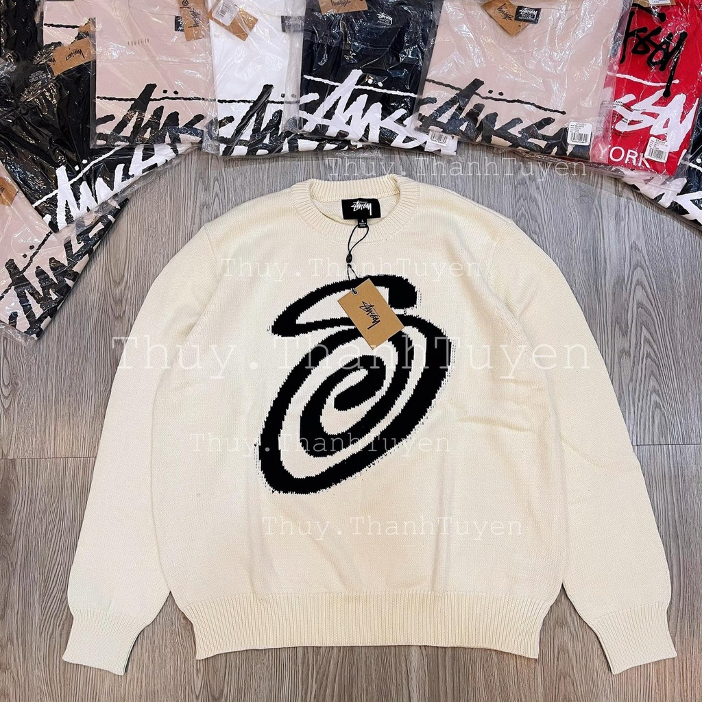 ÁO KNIT STUSSY  KNIT CURLY S