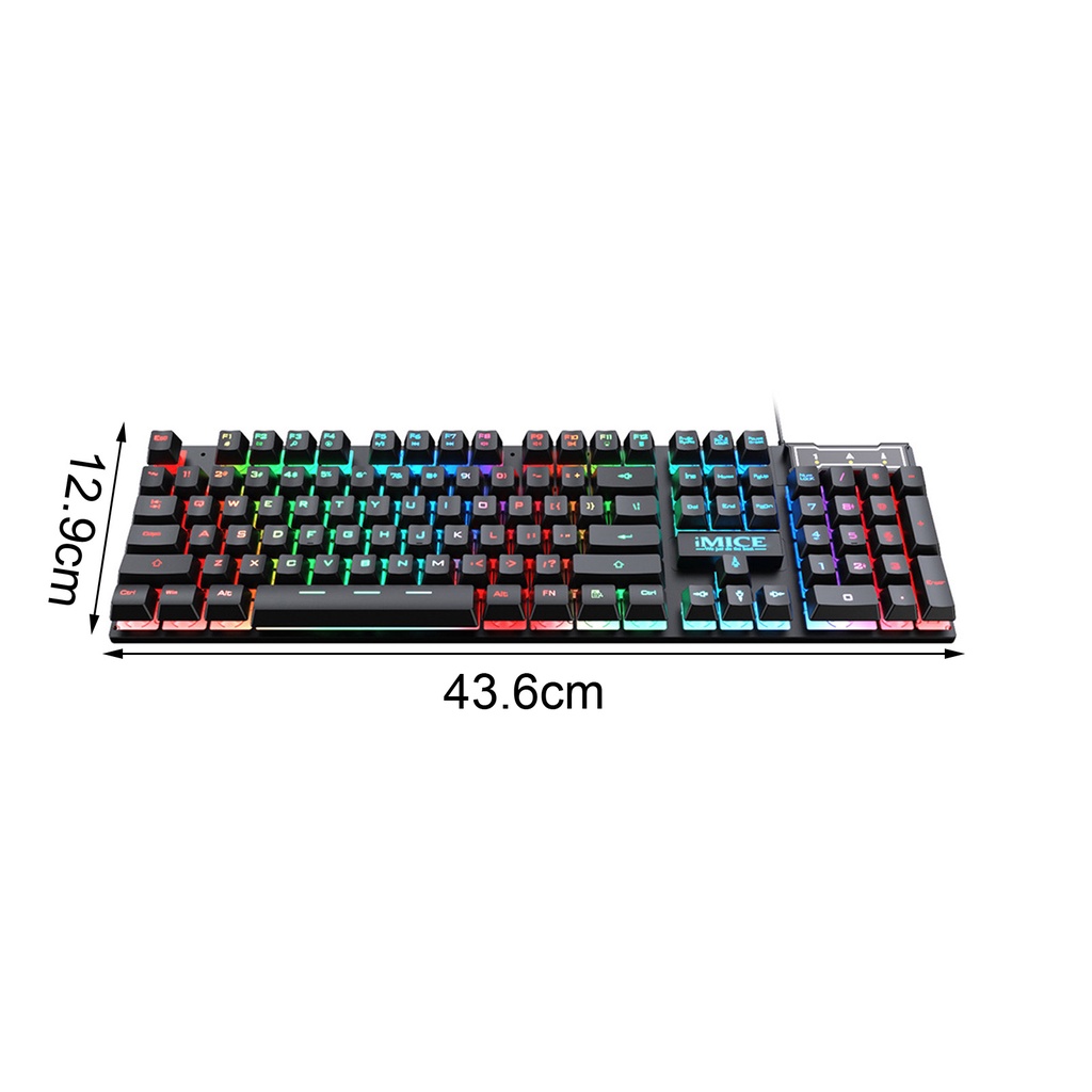 Bàn Phím Chơi Game 104 Phím Chống Nước Phát Sáng Nhiều Màu
