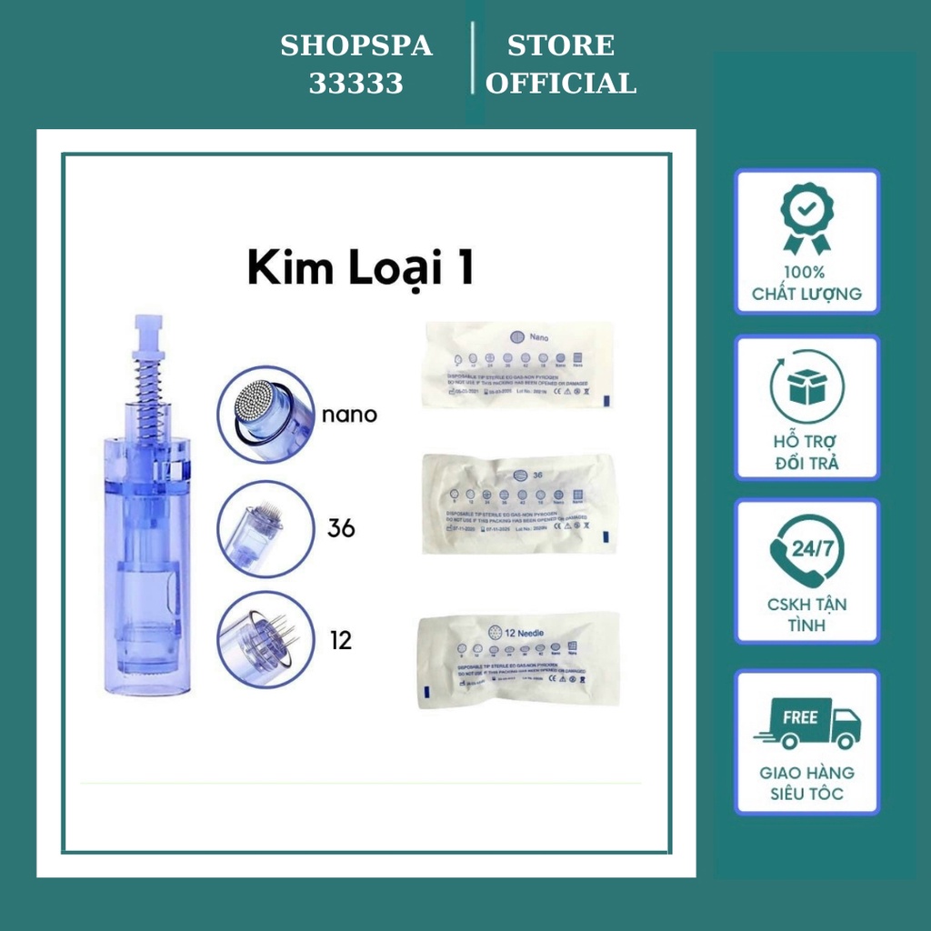 Kim nano 12 36 xanh cấy tảo cấy phấn dùng trong spa thẫm mỹ viện