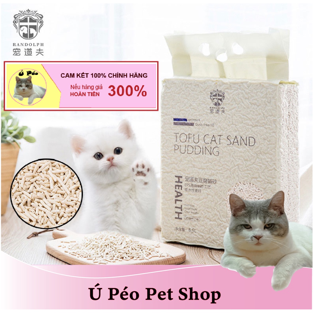 Cát đậu nành Randolph 6,5L - Cát vệ sinh cho mèo