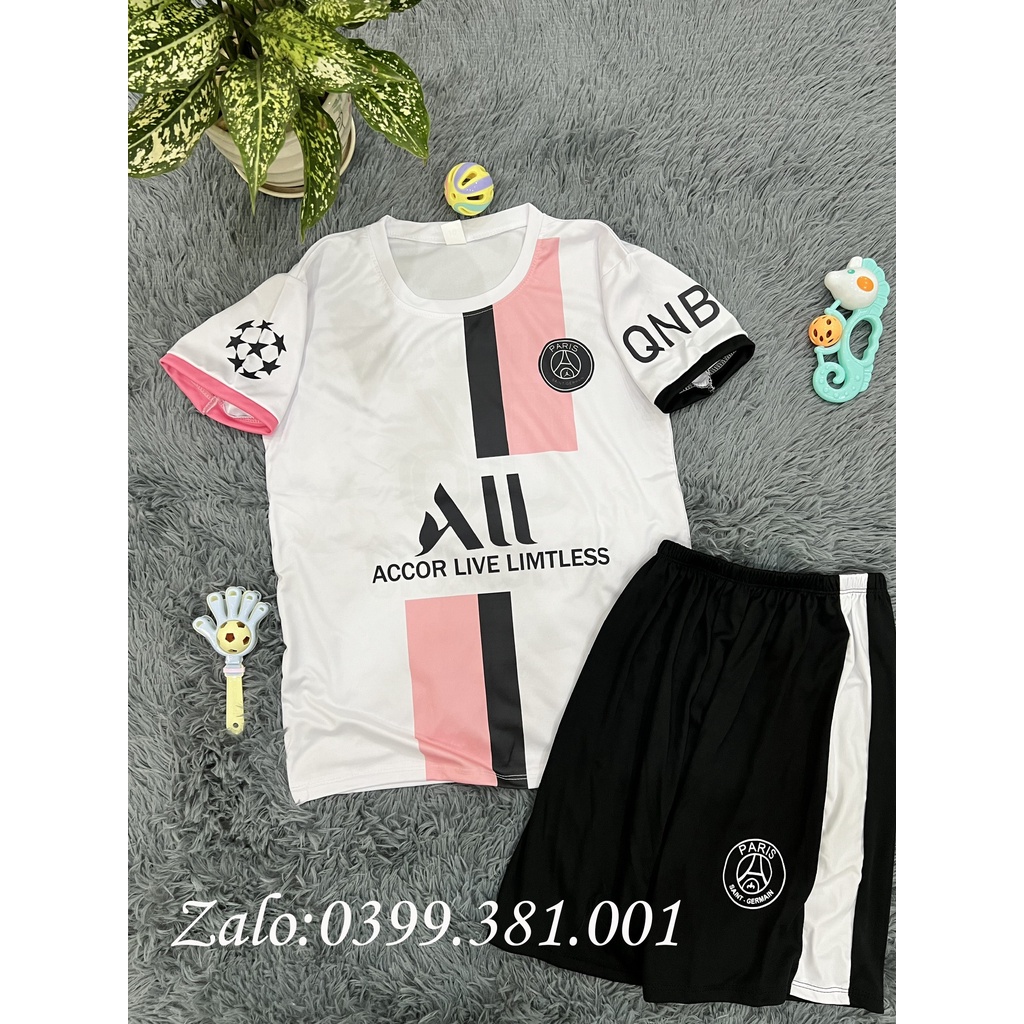 Bộ Pari PSG trẻ em từ 8kg đến 55kg