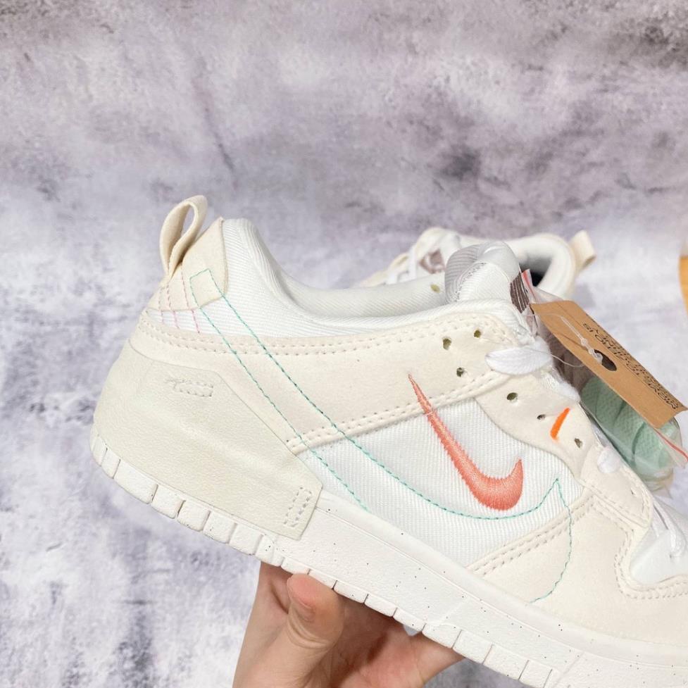Giày thể thao S_B Dunk Low Dis'rupt 2 ‘Pale Ivory Black’ Trắng hồng, Giày Sneaker SB trắng hồng