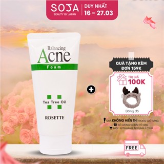 Sữa Rửa Mặt Dành Cho Da Mụn Và Da Nhạy Cảm Rosette Acne Balancing Foam 120G