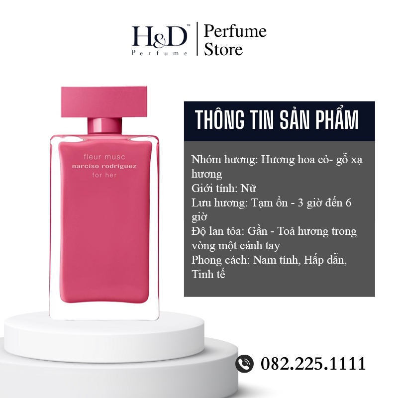 Nước hoa nữ Narciso Rodriguez Fleur Musc For Her EDP Narciso đỏ hương hoa cỏ cuốn hút quyến rũ