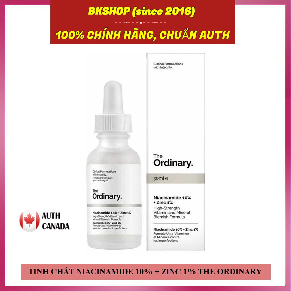 [Bản Canada] Tinh chất Niacinamide 10% + Zinc 1% - The Ordinary 30ml