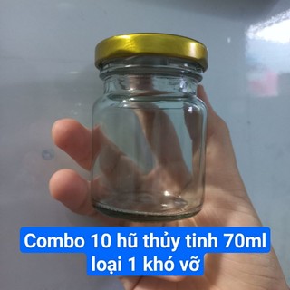 Combo 10 hũ thủy tinh chưng yến 70ml