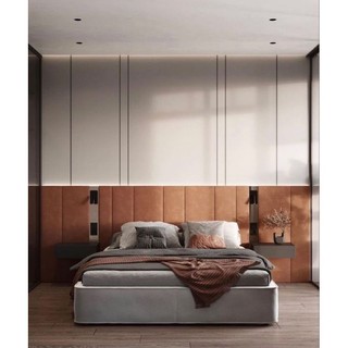 Bộ ốp đầu giường bọc vải sang trọng