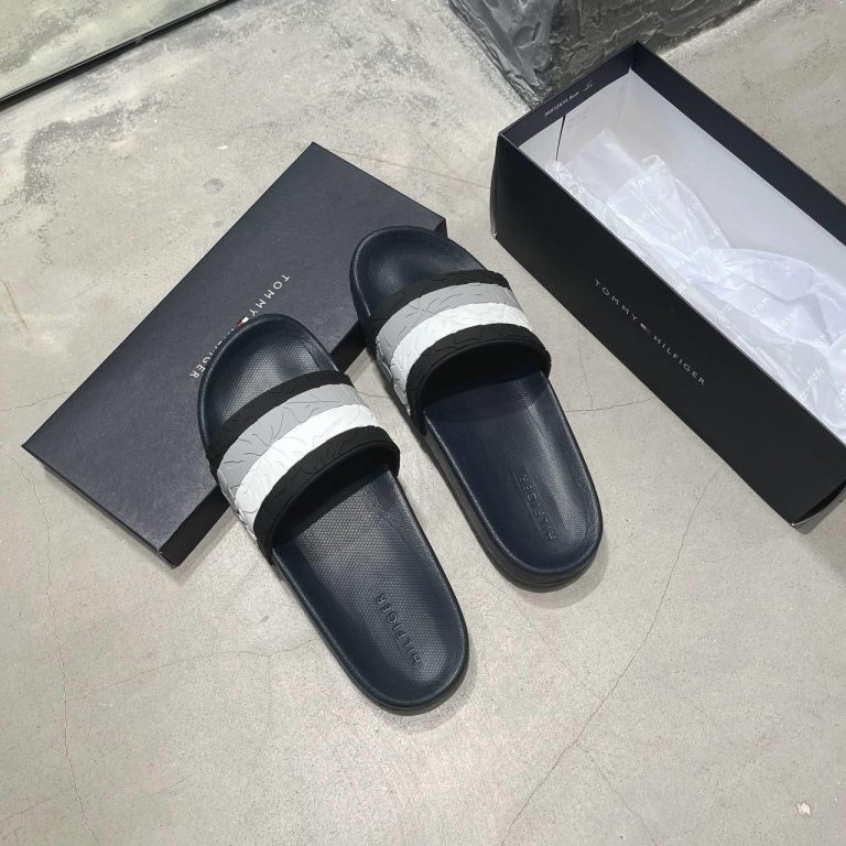 Dép Quai Ngang Chính Hãng Tommy Hilfiger Ramey Navy/Black 001 Shop Xám Store