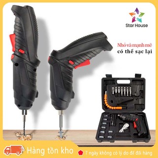 Máy bắn vít mini 2 chiều, máy khoan mini cầm tay không dây pin sạc 1800mah tiện dụng