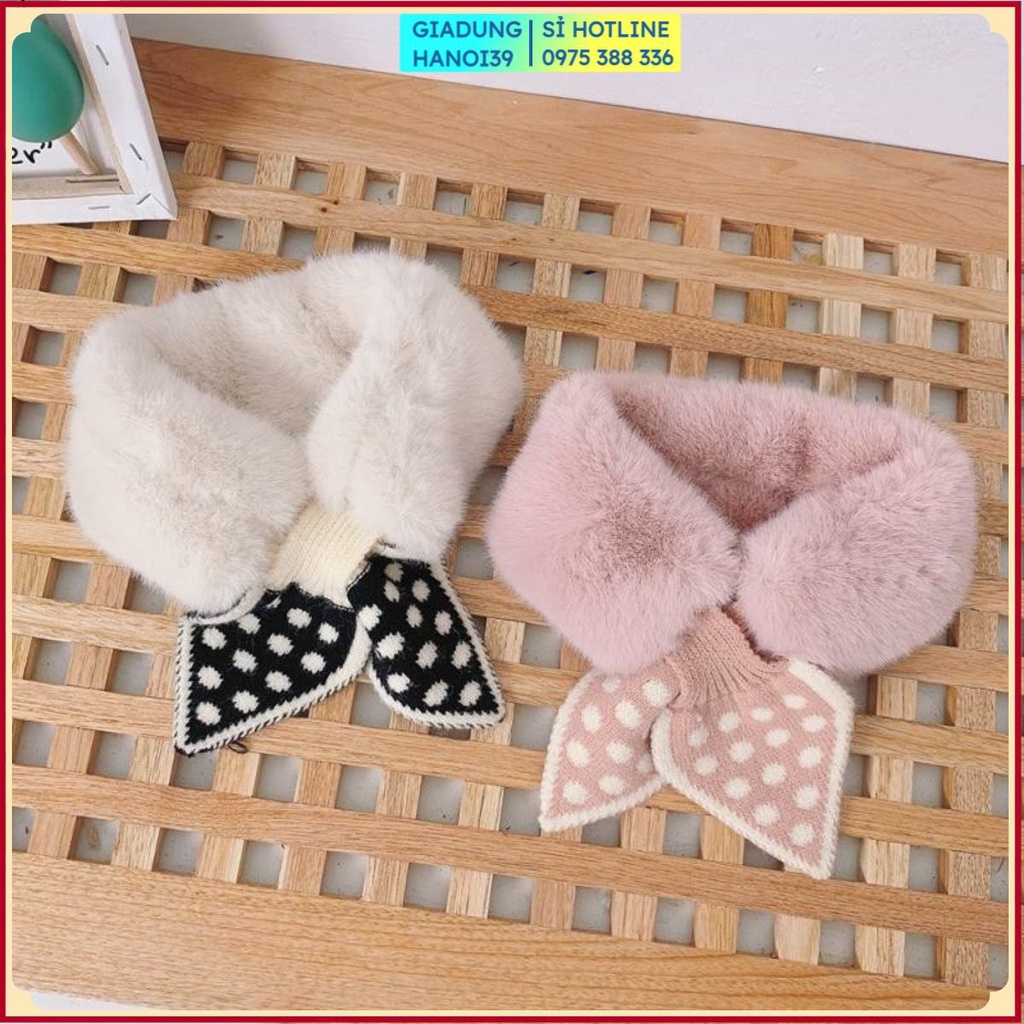 (CAO CẤP) Khăn Lông Quàng Cổ Cho Bé Siêu Ấm