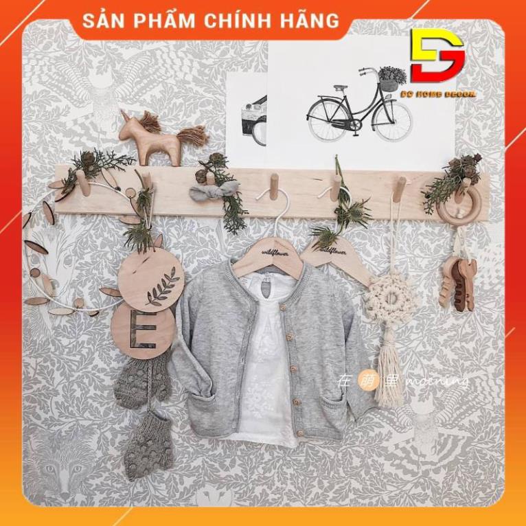 Móc Treo Đồ, Móc Treo Quần Áo Gắn Tường DGHome Nhiều Kích Cỡ Chất Liệu Gỗ Thông Cao Cấp DG-17
