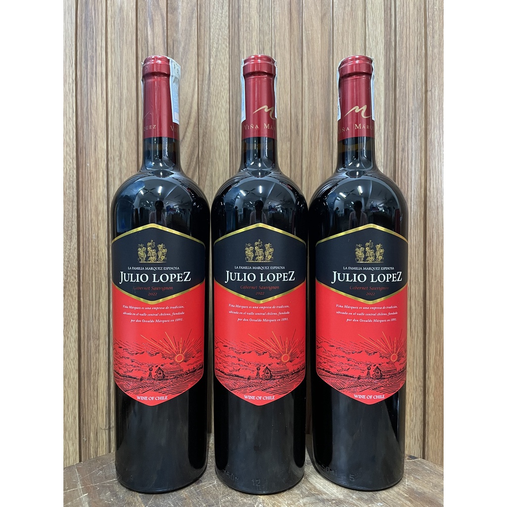 Vang Chile Julio Lopez Cabernet Sauvignon 750ml [Nhập Khẩu Chính Hãng]