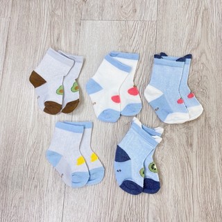 Set 5 Đôi Tất LƯỚI CỔ CAO cho bé sơ sinh 0-18m