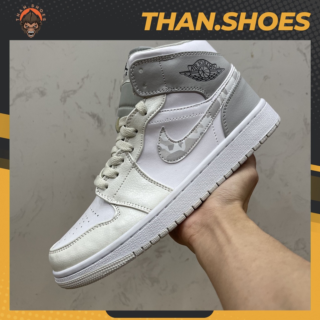 Giày JD1 Mid Camo, JD1 Cao Camo - Than.Shoes