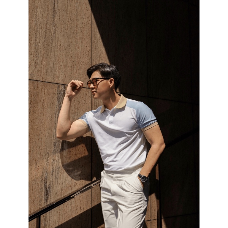 Áo Thun Nam Có Cổ Cao Cấp Vải Cotton Nhẹ Mát Co Giãn Tốt  3 Màu Thời Trang Mới NEW UNISEX