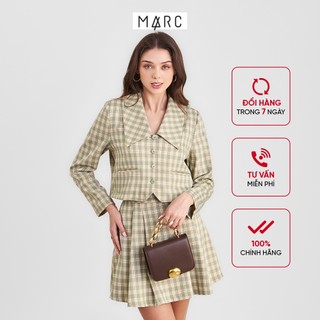 Áo khoác nữ MARC FASHION caro kiểu crop FAHH034522