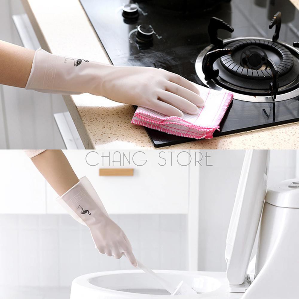 Găng Tay Rửa Bát Cao Su Đa Năng Siêu Dai Hình Hươu - Bảo Vệ An Toàn Sử Dụng Cho Da Tay