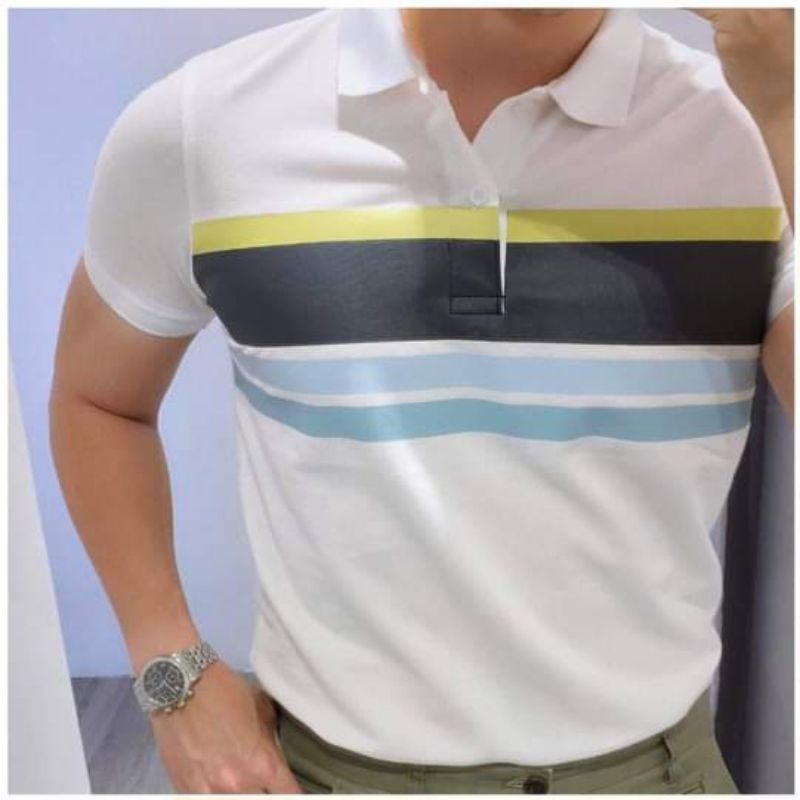 Polo nam phối màu Cotton basic phối màu đơn giản, nhẹ nhàng, phom dáng hàn quốc