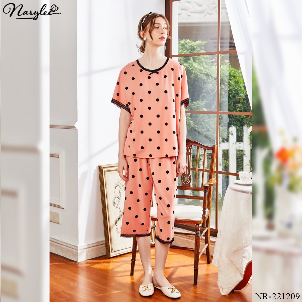 BỘ MẶC NHÀ ÁO CỘC QUẦN LỬNG CHẤT COTTON CAO CẤP NARYLEE MÃ NR-1209