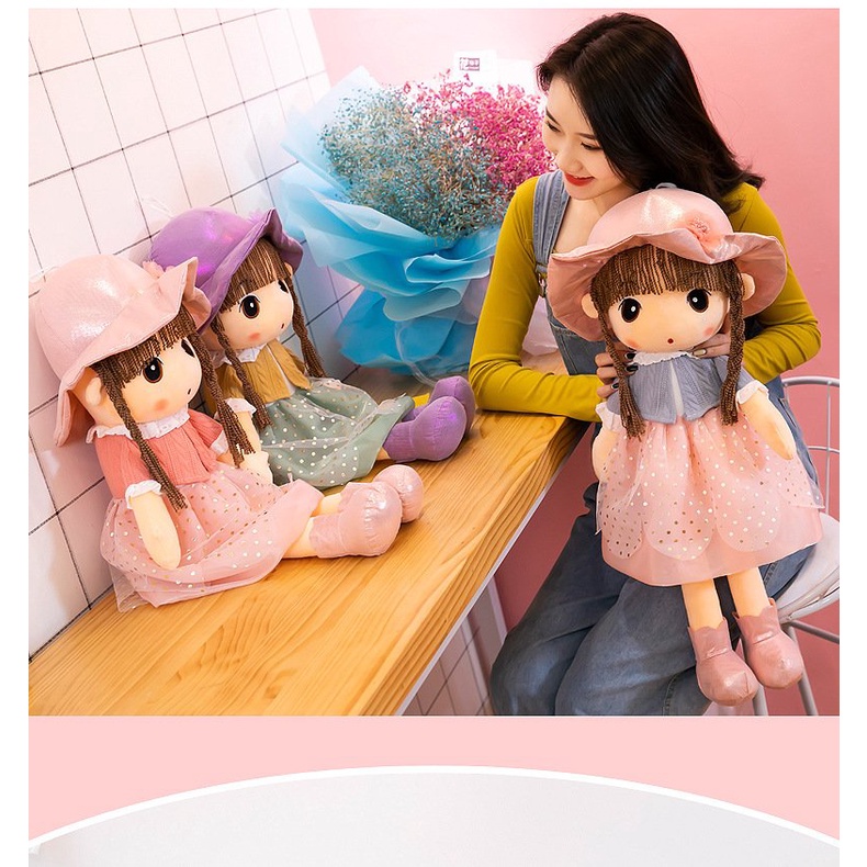 [ Free ship] Gấu Bông - Búp Bê Nhiều Màu Chó Bé Thỏa Sức Khám Phá