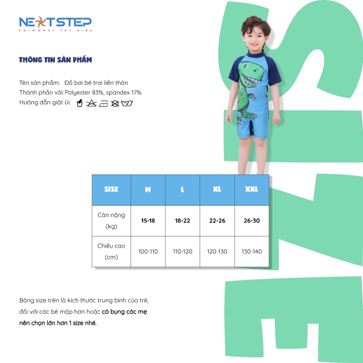 Đồ bơi cho bé trai siêu nhân liền thân size từ 15kg đến 33kg